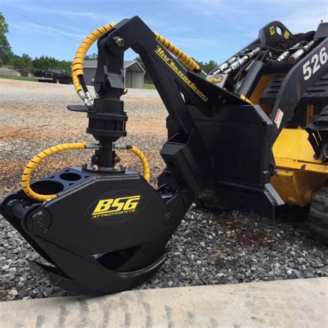 skid steer attachments log grapple|skid steer rotating grapple attachment.